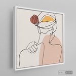 Cargar imagen en el visor de la galería, Cuadro Mujer Line Art Dos