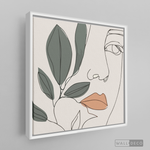 Cargar imagen en el visor de la galería, Cuadro Face Line Botánico