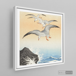 Cargar imagen en el visor de la galería, Cuadro Aves Gaviotas Japón
