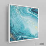 Cargar imagen en el visor de la galería, Cuadro Fluido Abstracto Turquesa