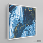 Cargar imagen en el visor de la galería, Cuadro Fluido Abstracto Azul