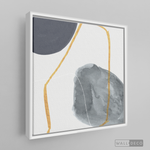 Cargar imagen en el visor de la galería, Cuadro Abstracto Nórdico Azul Dos