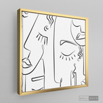 Cargar imagen en el visor de la galería, Cuadro Minimalista Faces Lines