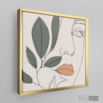 Cargar imagen en el visor de la galería, Cuadro Face Line Botánico