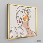 Cargar imagen en el visor de la galería, Cuadro Mujer Line Art