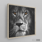 Cargar imagen en el visor de la galería, Cuadro Animales León (B) B/N