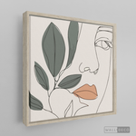 Cargar imagen en el visor de la galería, Cuadro Face Line Botánico