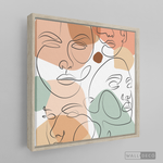 Cargar imagen en el visor de la galería, Cuadro Face Line Mujeres