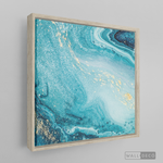 Cargar imagen en el visor de la galería, Cuadro Fluido Abstracto Turquesa