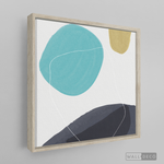 Cargar imagen en el visor de la galería, Cuadro Abstracto Nórdico Azul Tres