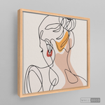 Cargar imagen en el visor de la galería, Cuadro Mujer Line Art