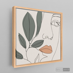 Cargar imagen en el visor de la galería, Cuadro Face Line Botánico