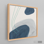 Cargar imagen en el visor de la galería, Tríptico Abstracto Azul