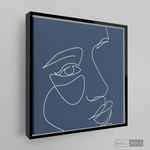 Cargar imagen en el visor de la galería, Cuadro Face Lines Azul Tres