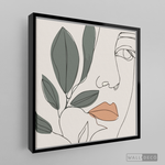 Cargar imagen en el visor de la galería, Cuadro Face Line Botánico