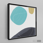 Cargar imagen en el visor de la galería, Cuadro Abstracto Nórdico Azul Tres