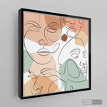 Cargar imagen en el visor de la galería, Cuadro Face Line Mujeres