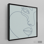 Cargar imagen en el visor de la galería, Cuadro Face Lines Azul Dos