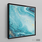 Cargar imagen en el visor de la galería, Cuadro Fluido Abstracto Turquesa