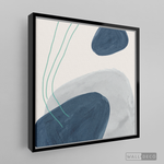 Cargar imagen en el visor de la galería, Tríptico Abstracto Azul