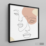 Cargar imagen en el visor de la galería, Cuadro Face Lines Simpatía