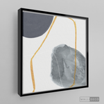 Cargar imagen en el visor de la galería, Cuadro Abstracto Nórdico Azul Dos