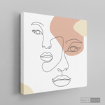 Cargar imagen en el visor de la galería, Cuadro Face Lines Simpatía