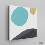 Cargar imagen en el visor de la galería, Cuadro Abstracto Nórdico Azul Tres