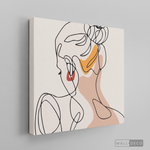 Cargar imagen en el visor de la galería, Cuadro Mujer Line Art