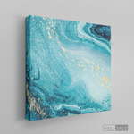 Cargar imagen en el visor de la galería, Cuadro Fluido Abstracto Turquesa