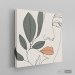 Cargar imagen en el visor de la galería, Cuadro Face Line Botánico