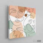 Cargar imagen en el visor de la galería, Cuadro Face Line Mujeres