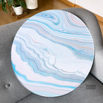 Cargar imagen en el visor de la galería, Cuadro Circular Fluido Celeste