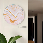 Cargar imagen en el visor de la galería, Cuadro Circular Fluido Flamenco