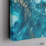 Cargar imagen en el visor de la galería, Cuadro Fluido Abstracto Turquesa