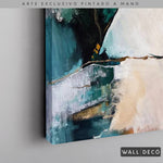 Cargar imagen en el visor de la galería, Arte Pintado a Mano Esmeralda Vertical