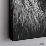 Cargar imagen en el visor de la galería, Cuadro Animales León (A) B/N