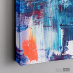 Cargar imagen en el visor de la galería, Cuadro Abstracto Naranja, Blanco y Azul