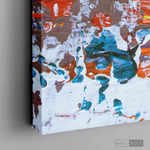 Cargar imagen en el visor de la galería, Arte Abstracto Blanco Sobre Naranja