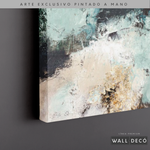 Cargar imagen en el visor de la galería, Arte Pintado a Mano Luz Verde Horizontal