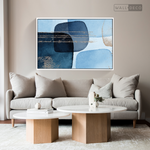 Cargar imagen en el visor de la galería, Cuadro Fragmentos Abstractos Azul