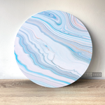 Cargar imagen en el visor de la galería, Cuadro Circular Fluido Celeste