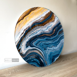 Cargar imagen en el visor de la galería, Cuadro Circular Fluido Petroleo