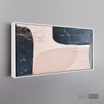 Cargar imagen en el visor de la galería, Cuadro Fragmentos Abstractos Rosa Y Azul