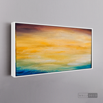 Cargar imagen en el visor de la galería, Cuadro Abstracto Atardecer en el mar