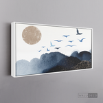 Cargar imagen en el visor de la galería, Cuadro Fragmentos Aves y Luna