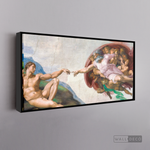 Cargar imagen en el visor de la galería, Cuadro Arte La Creación de Adam, Miguel Ángel