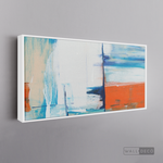 Cargar imagen en el visor de la galería, Cuadro Abstracto Azul-Naranja