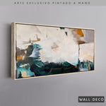 Cargar imagen en el visor de la galería, Arte Pintado a Mano Esmeralda Horizontal