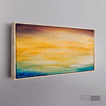 Cargar imagen en el visor de la galería, Cuadro Abstracto Atardecer en el mar